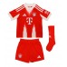 Bayern Munich Jonathan Tah #4 Heimtrikotsatz Kinder 2025-26 Kurzarm (+ Kurze Hosen)
